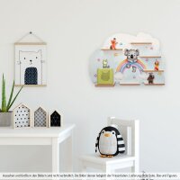 Koala Regenbogen Musikbox-Regal aus MDF &ndash; passend f&uuml;r Toniebox&reg; & Figuren