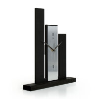 Stairs Designer-Standuhr aus MDF – Design-Applikation & leises Uhrwerk