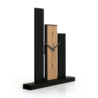 Stairs Designer-Standuhr aus MDF – Design-Applikation & leises Uhrwerk